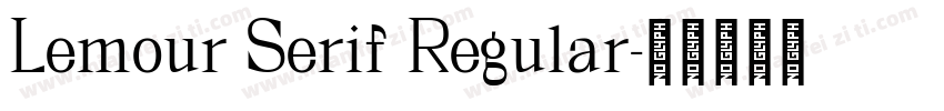 Lemour Serif Regular字体转换